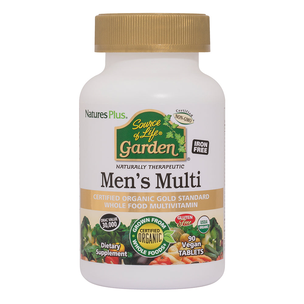 Natures Plus Source Of Life Garden Mens Multi (90 Vegan Tablets) - Health Emporium