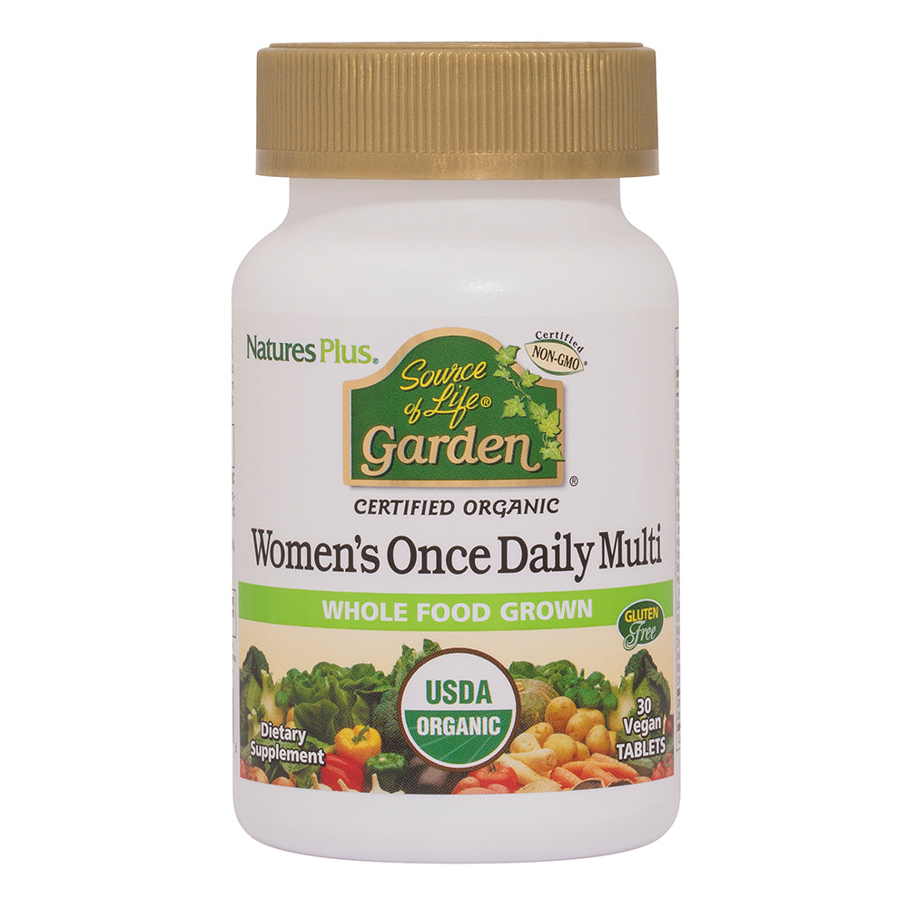 Fonte de vida jardim feminino uma vez ao dia multi (30 comprimidos veganos) - empório de saúde