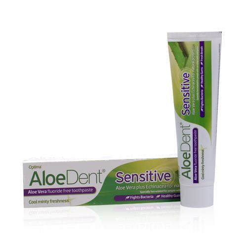 Creme dental sem flúor AloeDent® Sensitive - 100ml - Health Emporium