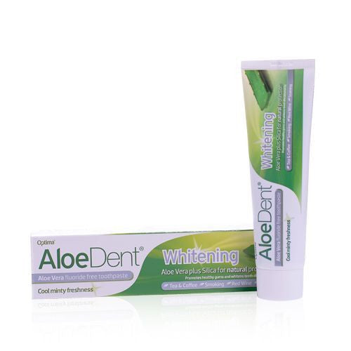 AloeDent® Whitening fluoride free toothpaste - 100ml - Health Emporium