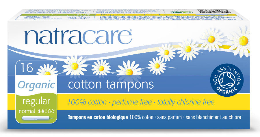 Natracare Organic Cotton Tampons with Applicator - Regular - 16 - Health Emporium
