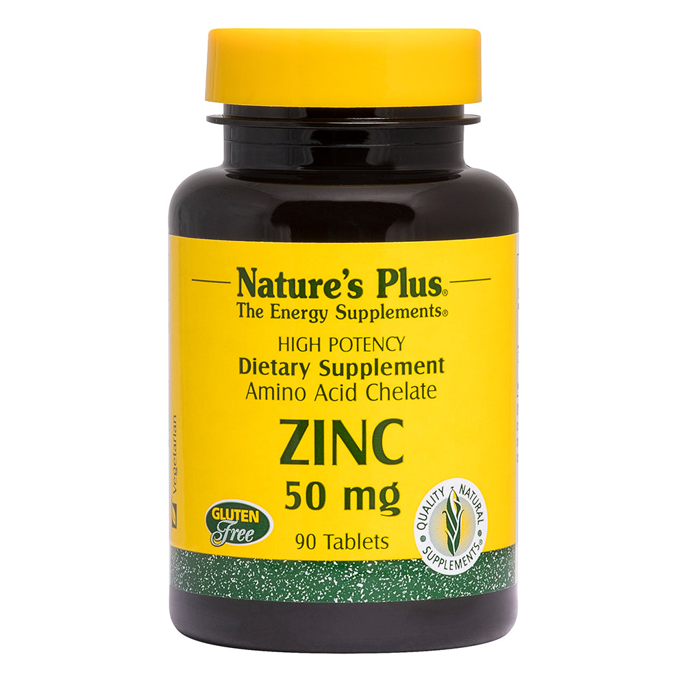 Natures Plus Zinc 50mg 90 tabs - Health Emporium