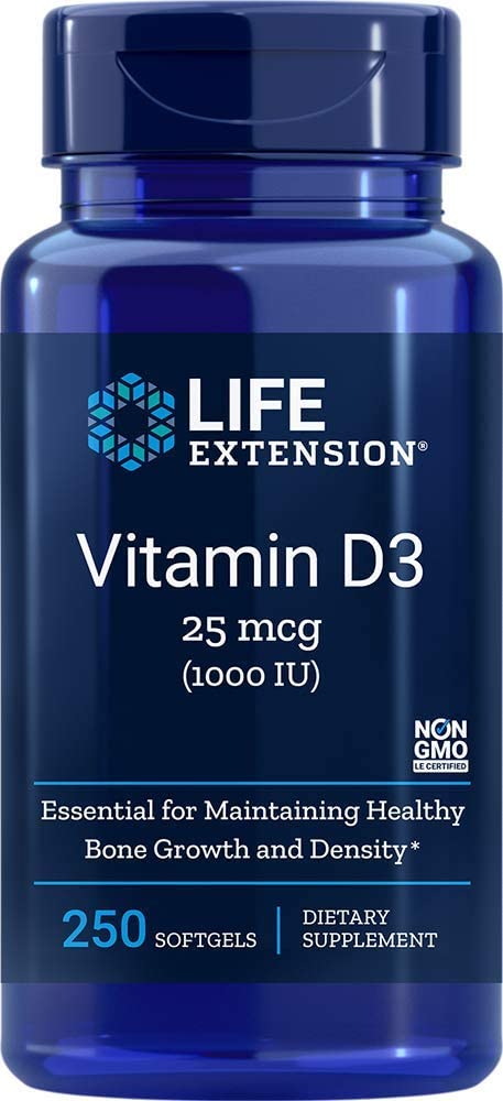 Vitamin D3 1000IU 250 softegels