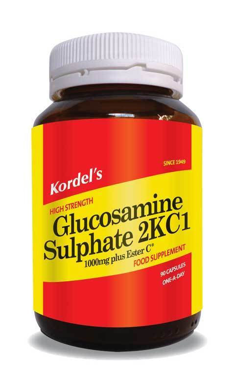 Kordels (óptima) sulfato de glucosamina 1000mg 90&