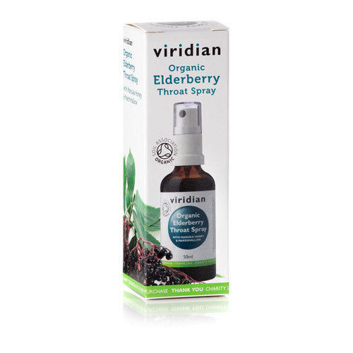 100% Organic Elderberry Throat Spray - fresh extracts with manuka - Health Emporium