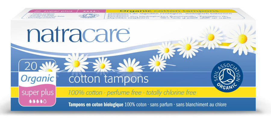 Natracare Organic Cotton Tampons - Super Plus - 20 - Health Emporium