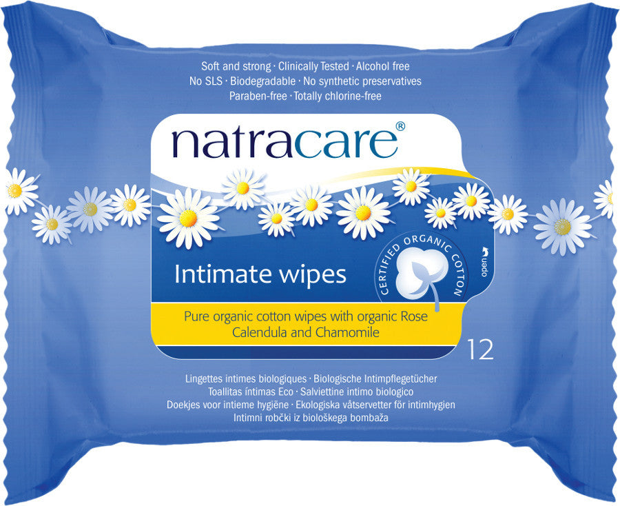 Natracare Organic Cotton Intimate Wipes - Health Emporium