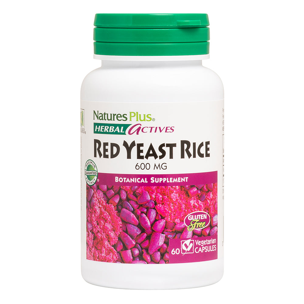 Natures plus arroz com fermento vermelho 600mg - empório de saúde