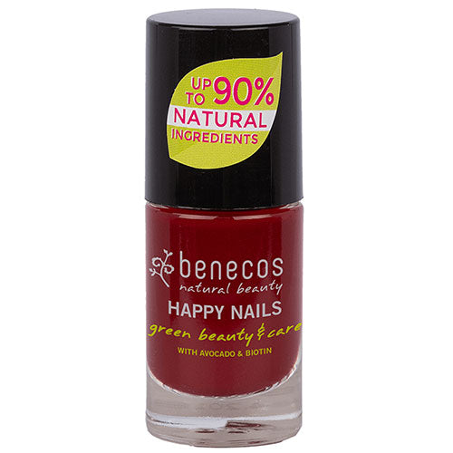 benecos Natural Nail Polish - Cherry Red - 5ml