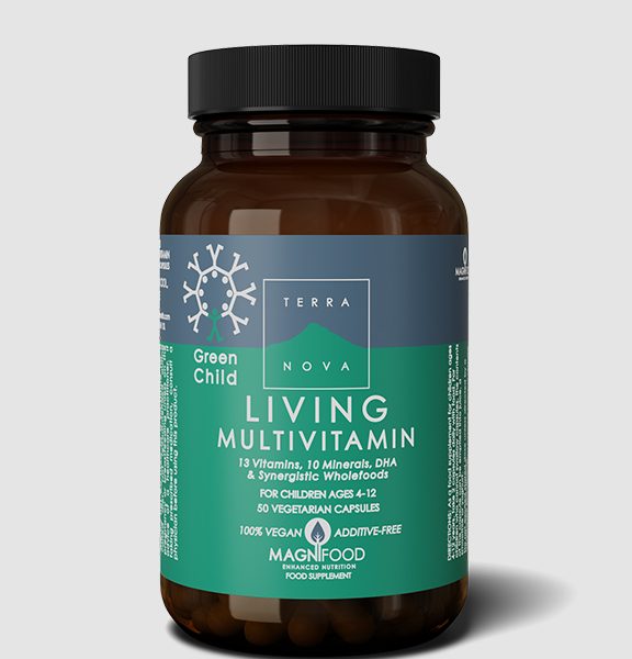 Terranova green child living multivitamin 100 แคปซูล - เอ็มโพเรี่ยมสุขภาพ