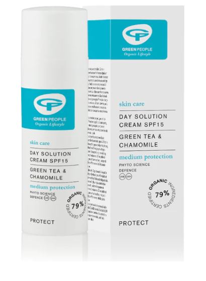 Green people Day solution SPF15 green tea &amp; chamomile