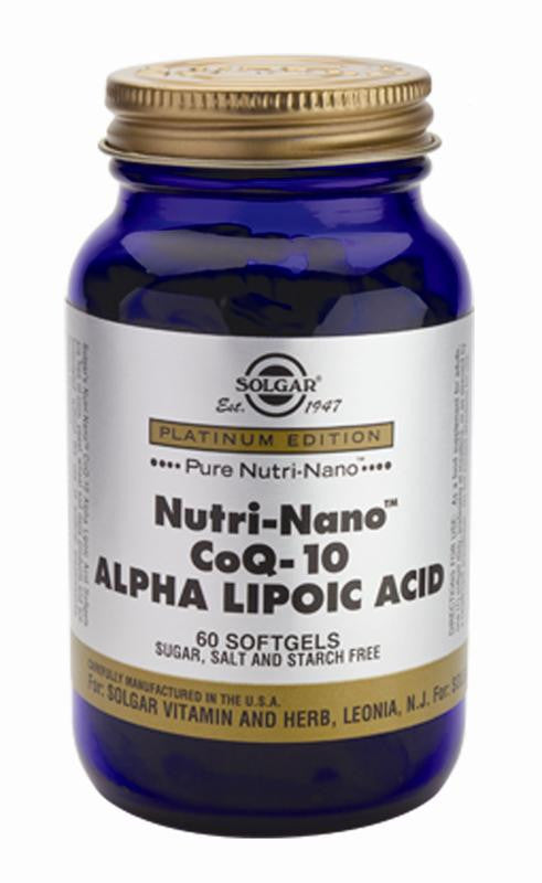 Nutri-Nano(TM) CoQ-10 Alpha Lipoic Acid 60 Softgels - Health Emporium