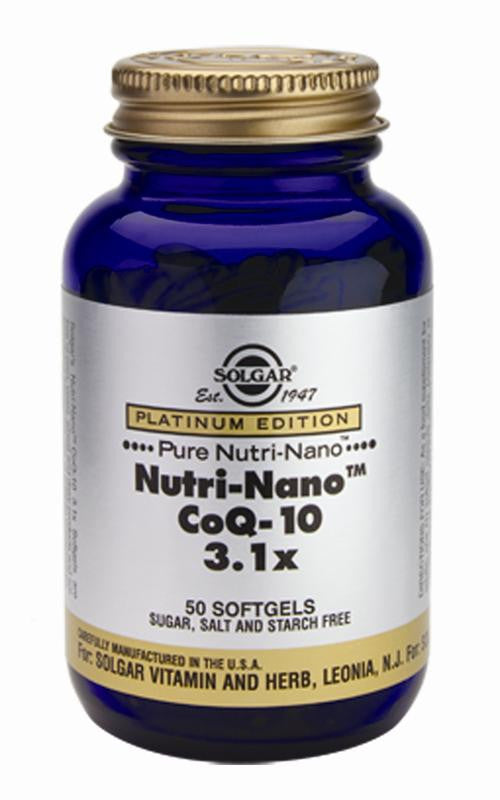 Nutri-nano(tm) coq-10 3.1x 50 kapsul gel lunak - pusat kesehatan