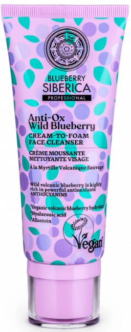 Anti-OX Wild Blueberry crème-tot-schuim gezichtsreiniger (100 ml)