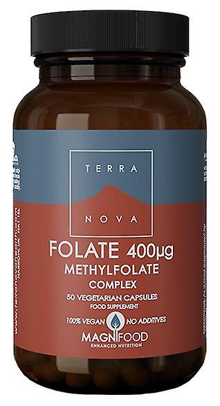 Terranova folate (เมทิลโฟเลต) 400ug complex 50 แคปซูลมังสวิรัติ - เอ็มโพเรียมสุขภาพ