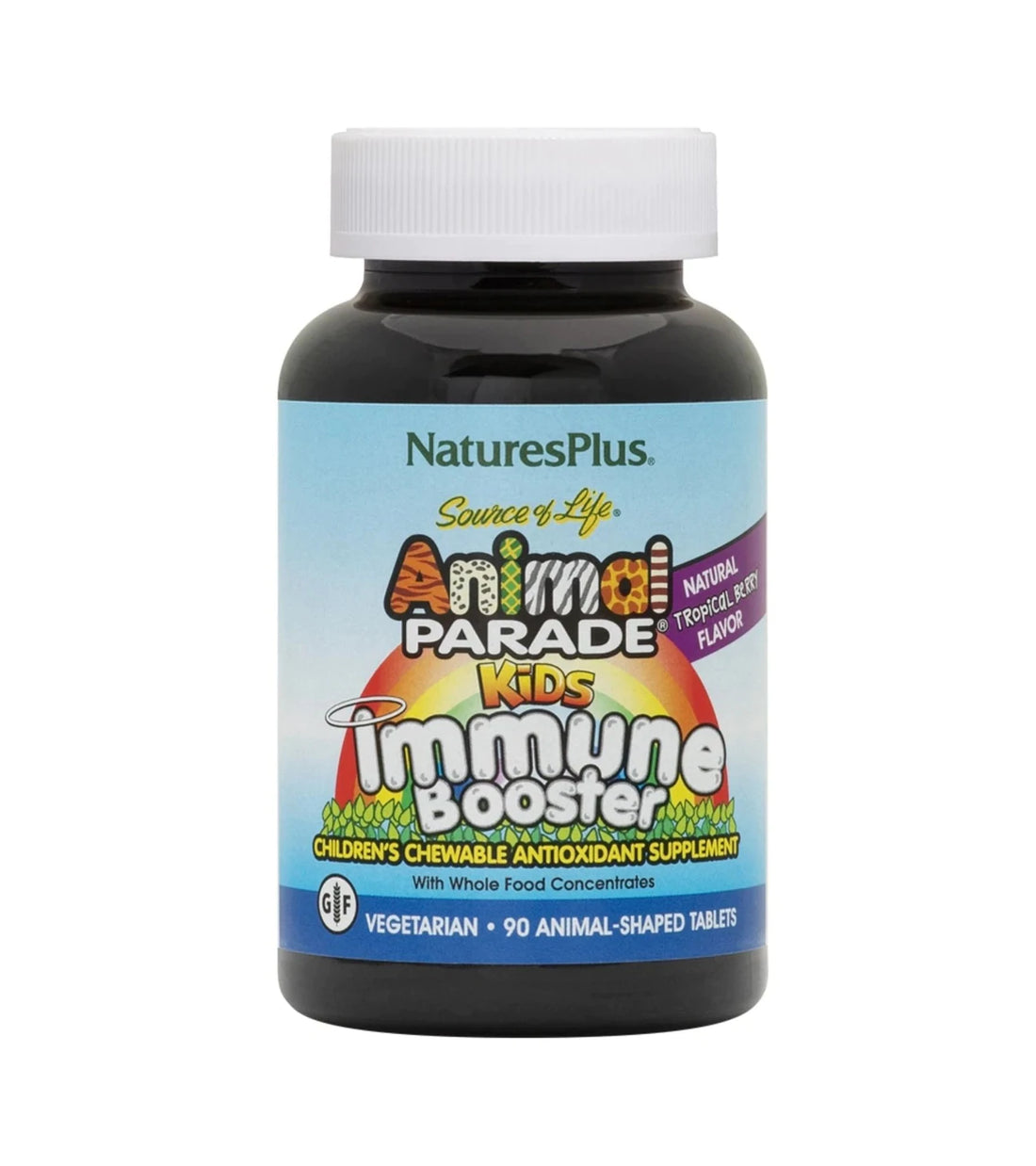 NATURES PLUS ANIMAL PARADE KIDS IMMUNE BOOSTER (90 CHEWABLES)