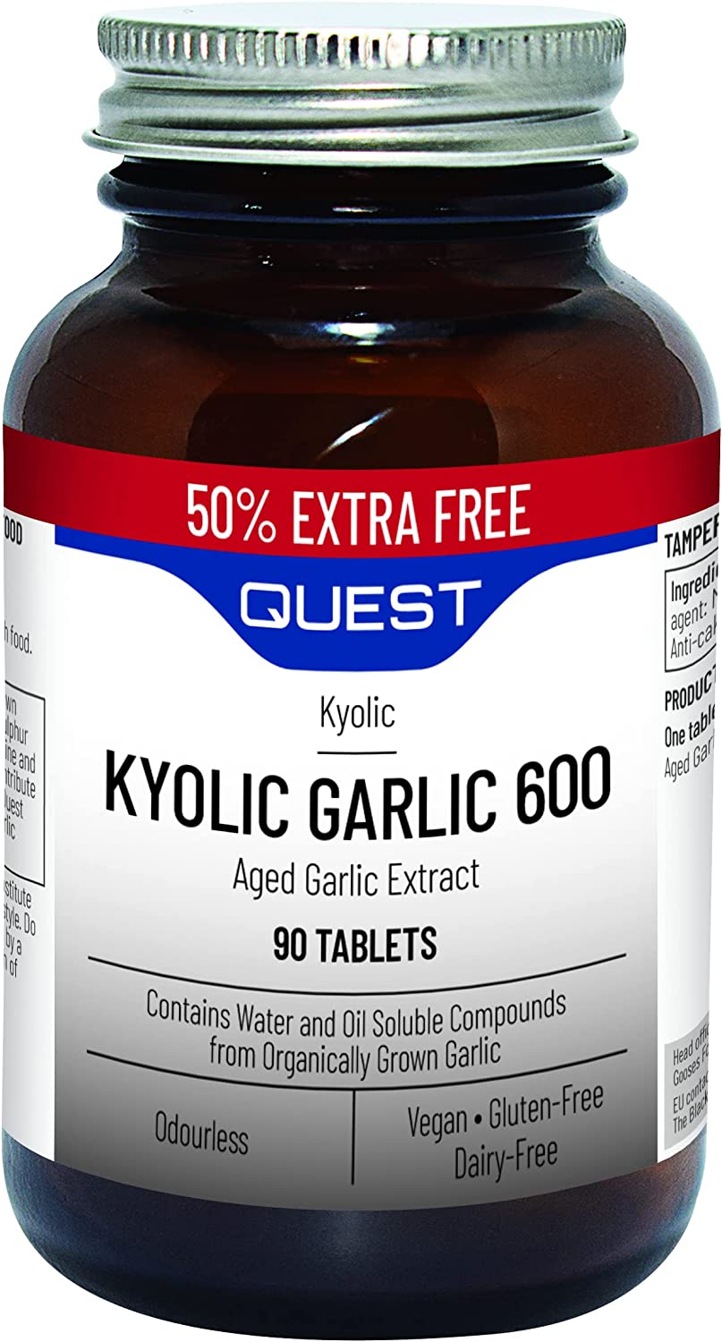Quest Kyolic Garlic 600mg 60 Tablets Extra Fill 90&
