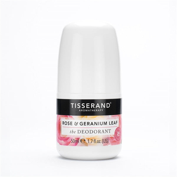Tisserand Rose &amp; Geranium Deo 50ml - Health Emporium