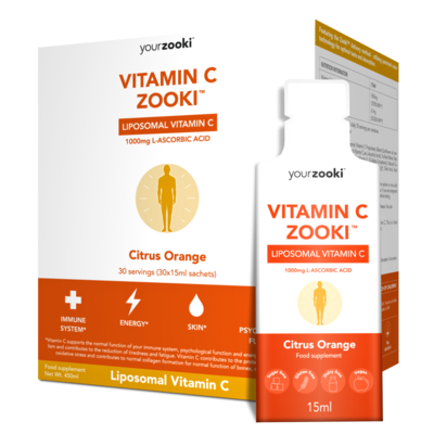 Your Zooki Liposomal Citrus Orange Vitamin C 30 Sachets - Health Emporium
