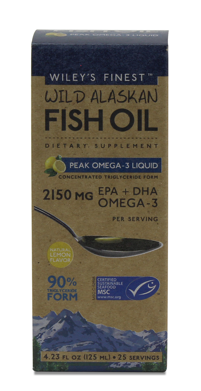 Óleo de peixe líquido com pico de ômega-3 (2.150 mg epa + dha por porção) - empório de saúde
