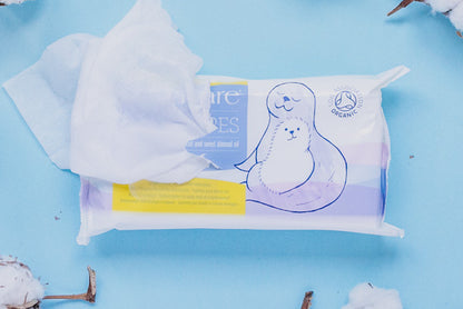 Natracare Organic Cotton Baby Wipes - 50