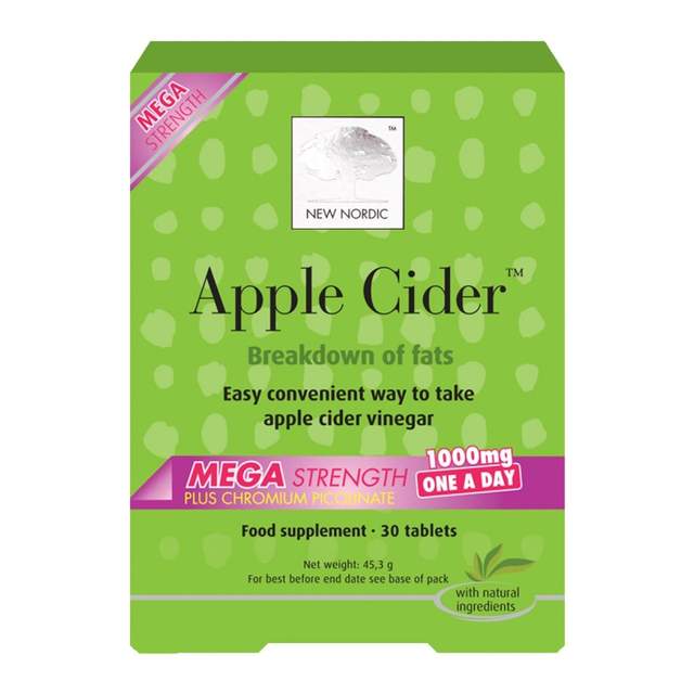 New Nordic Apple Cider Mega, 30 Tablets