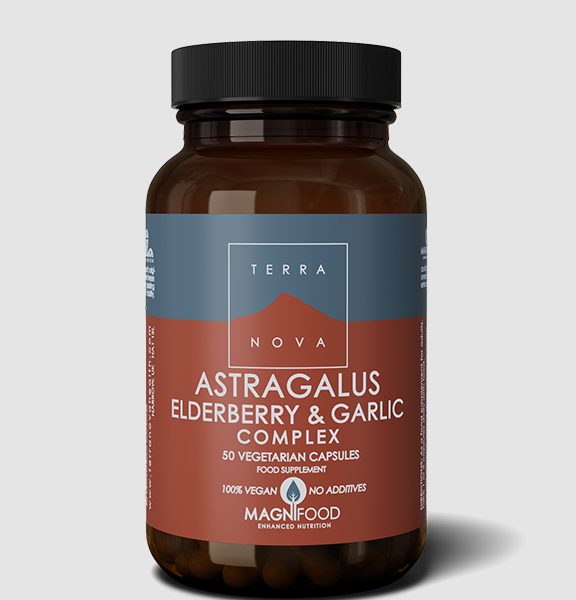 Σύμπλεγμα Terranova Astragalus, Elderberry & Garlic Complex