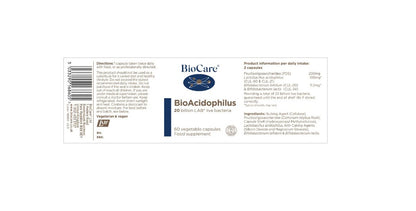 Bioacidophilus (probiotico) 60 capsule - emporio della salute