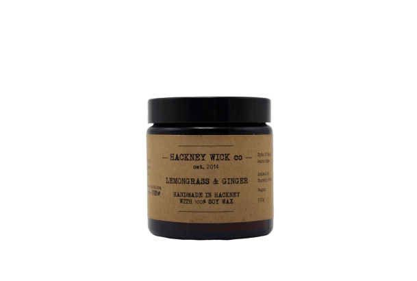 HackneyWickCo %100 Soy Wax Lemongrass &amp; Ginger Candle