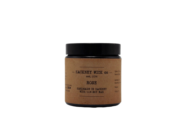 HackneyWickCo %100 Soy Wax Rose Candle