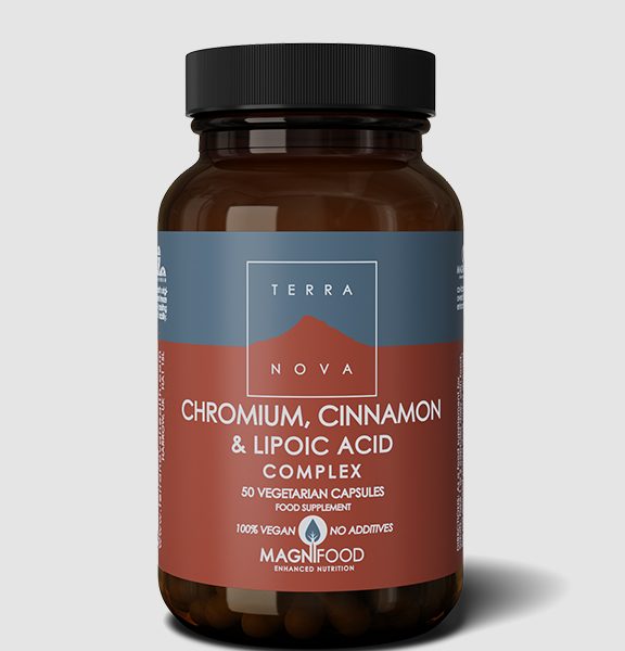 Terranova Chromium, Cinnamon & Lipoic Acid Complex 50 tutup