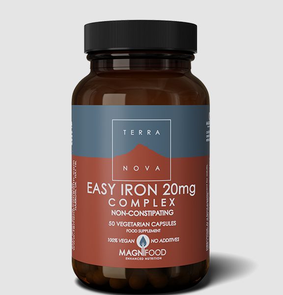 Terranova Easy Iron 20mg Complex 50 Caps - Health Emporium