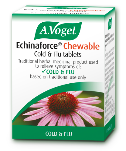 Comprimidos mastigáveis ​​para gripe e resfriado Echinaforce 40 comprimidos - Health Emporium