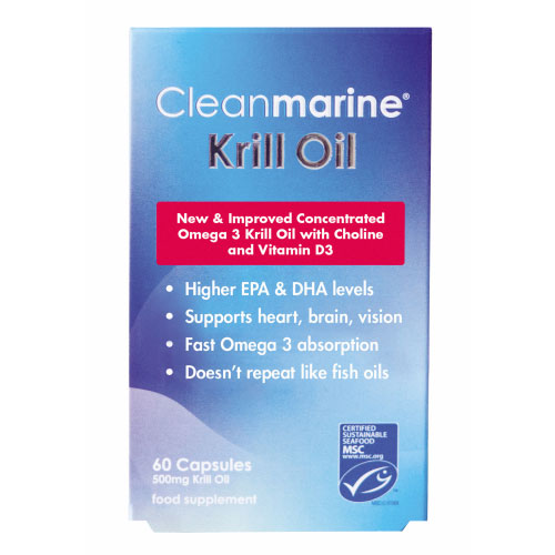 Óleo de krill marinho limpo