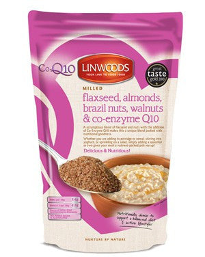Milled Flaxseed Almonds Brazil Nuts Walnuts &amp; Co-Enzyme Q10 (360g) - Health Emporium