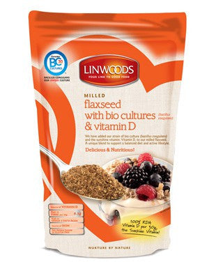 Milled Flaxseed with Bio Cultures &amp; Vitamin D (360g) - Health Emporium