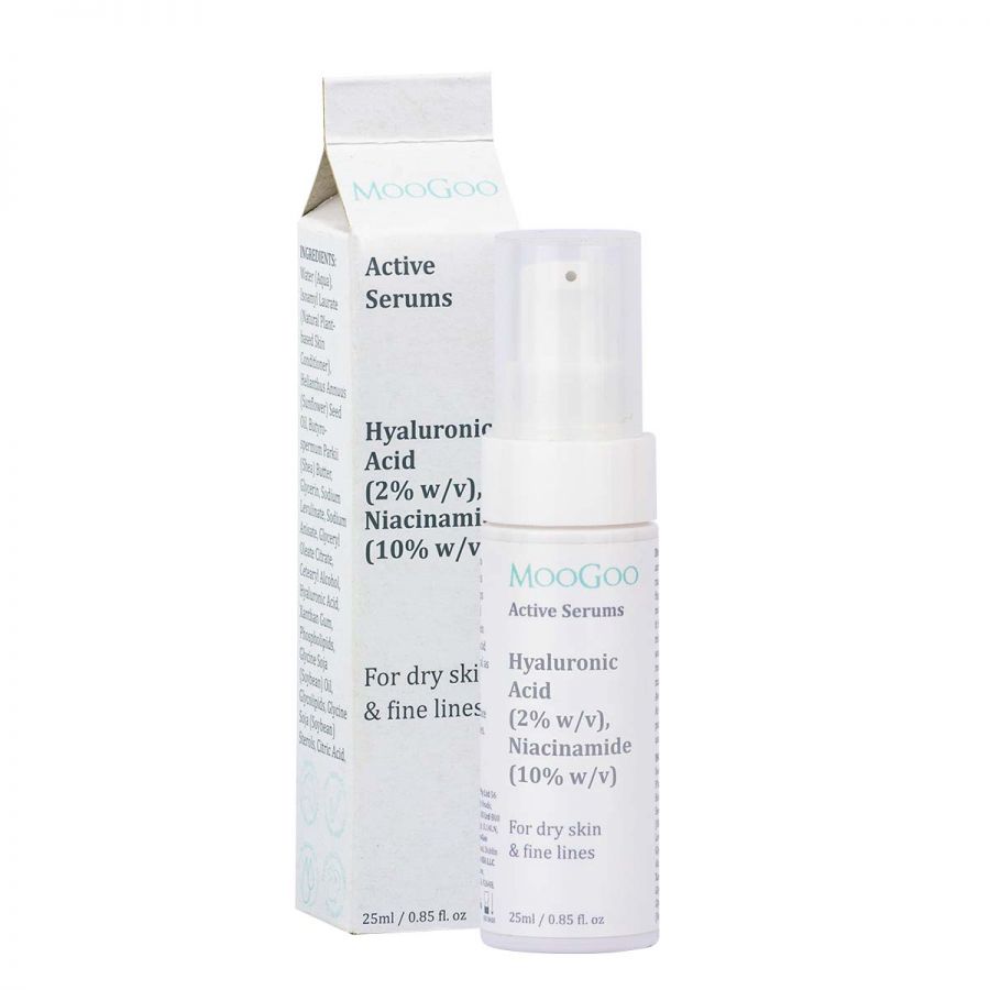 Moogoo Hyaluronic Acid (2% b/v), Niacinamide (10% b/v) Serum Aktif