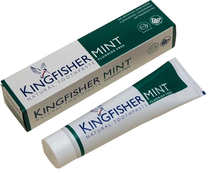 Kingfisher Mint sem flúor 100ml - Health Emporium