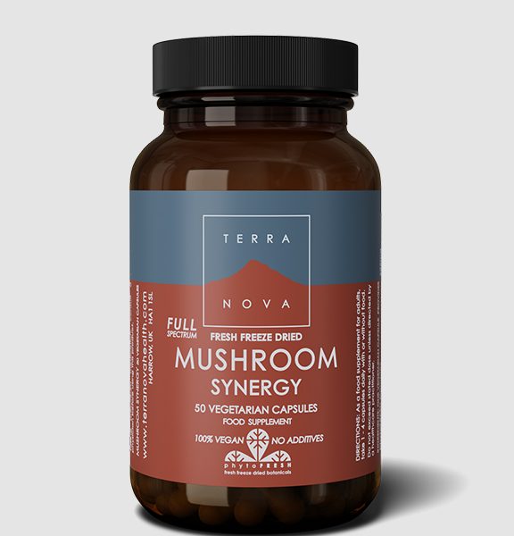 Synergie de champignons Terranova (spectre complet-frais lyophilisés-biologiques) - magasin de santé