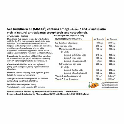 Omega 7 Sea Buckthorn Oil - Health Emporium