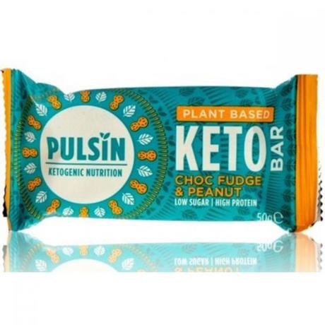 Pulsin Choc Fudge &amp; Peanut Keto Bar 50g x 18