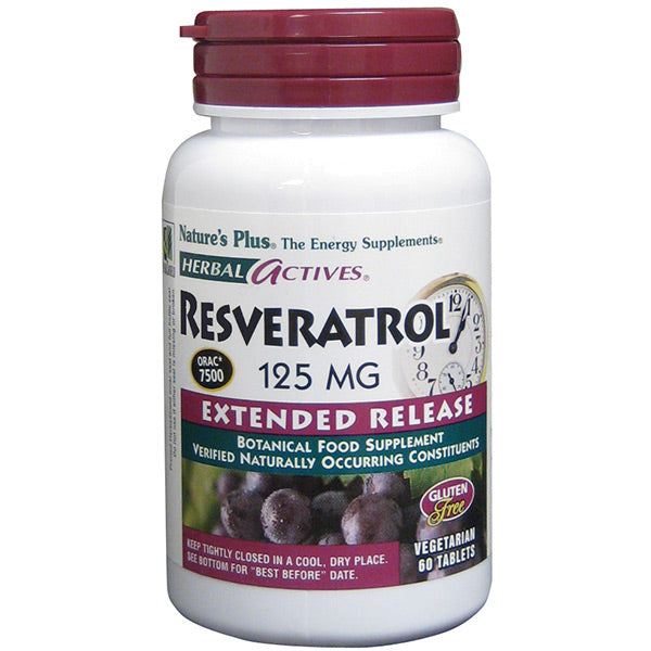 Herbal Actives Resveratrol 125 mg Extended Release Tablets - Health Emporium