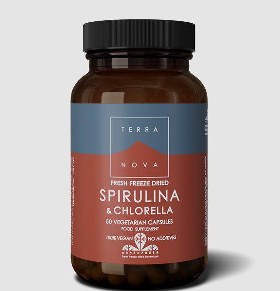 Terranova Spirulina &amp; Chlorella (Fresh Freeze Dried-Organic)