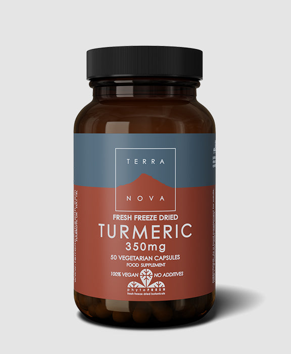 Terranova Turmeric Root 350mg (Fresh Freeze Dried-Organic) 50 Caps - Health Emporium