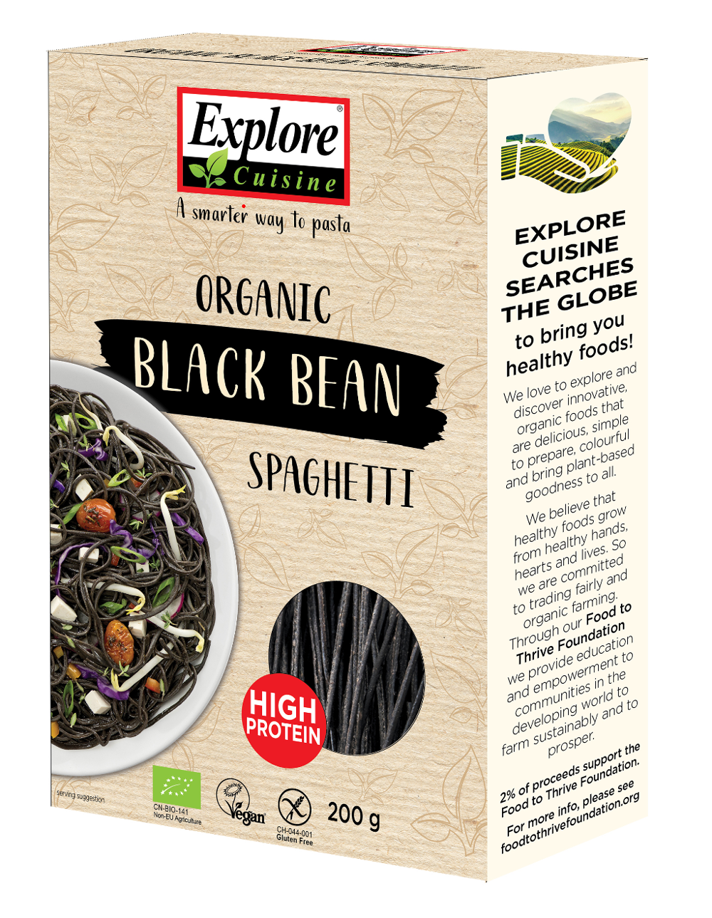 ORGANIC BLACK BEAN SPAGHETTI 200g - Health Emporium