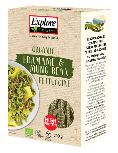 Explore Cuisine Organic Edamame and Mung Bean Fettuccine 200g