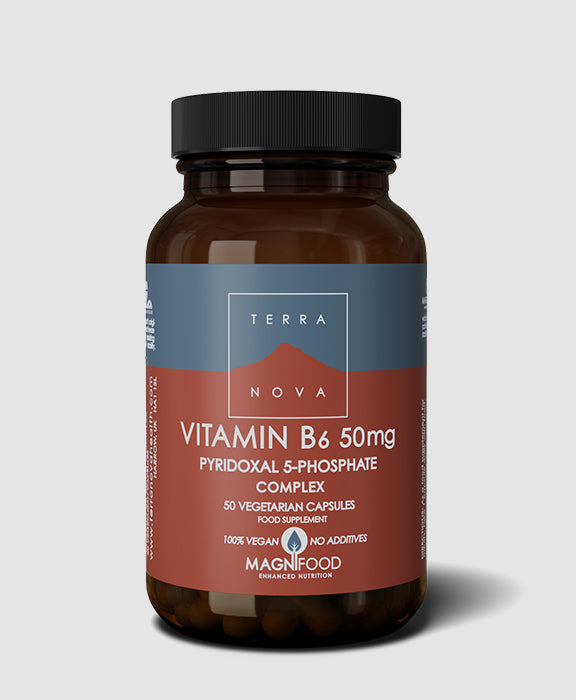 Terranova Vitamin B6 50mg (P 5-P) 50 Veg Caps - Health Emporium