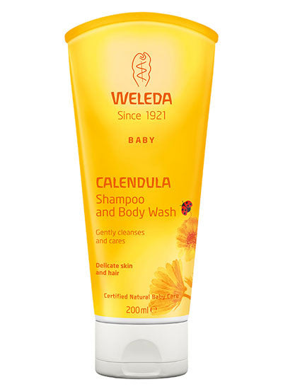 Shampoo e sabonete líquido Weleda Baby Calendula - Health Emporium